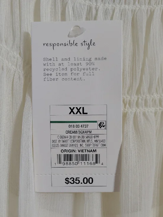 a new day Cream Tiered Sleeveless Maxi Dress - Picture 6 of 6